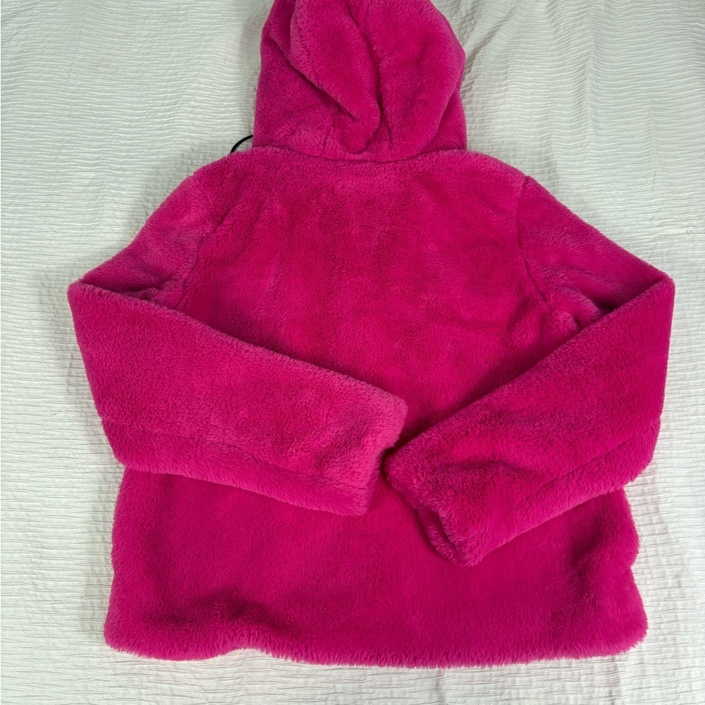 Fashion Nova Fuchsia Plush Utility Jacket - Picture 4 of 9